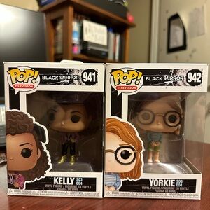 Funko Pop Black Mirror Kelly and Yorkie Figures